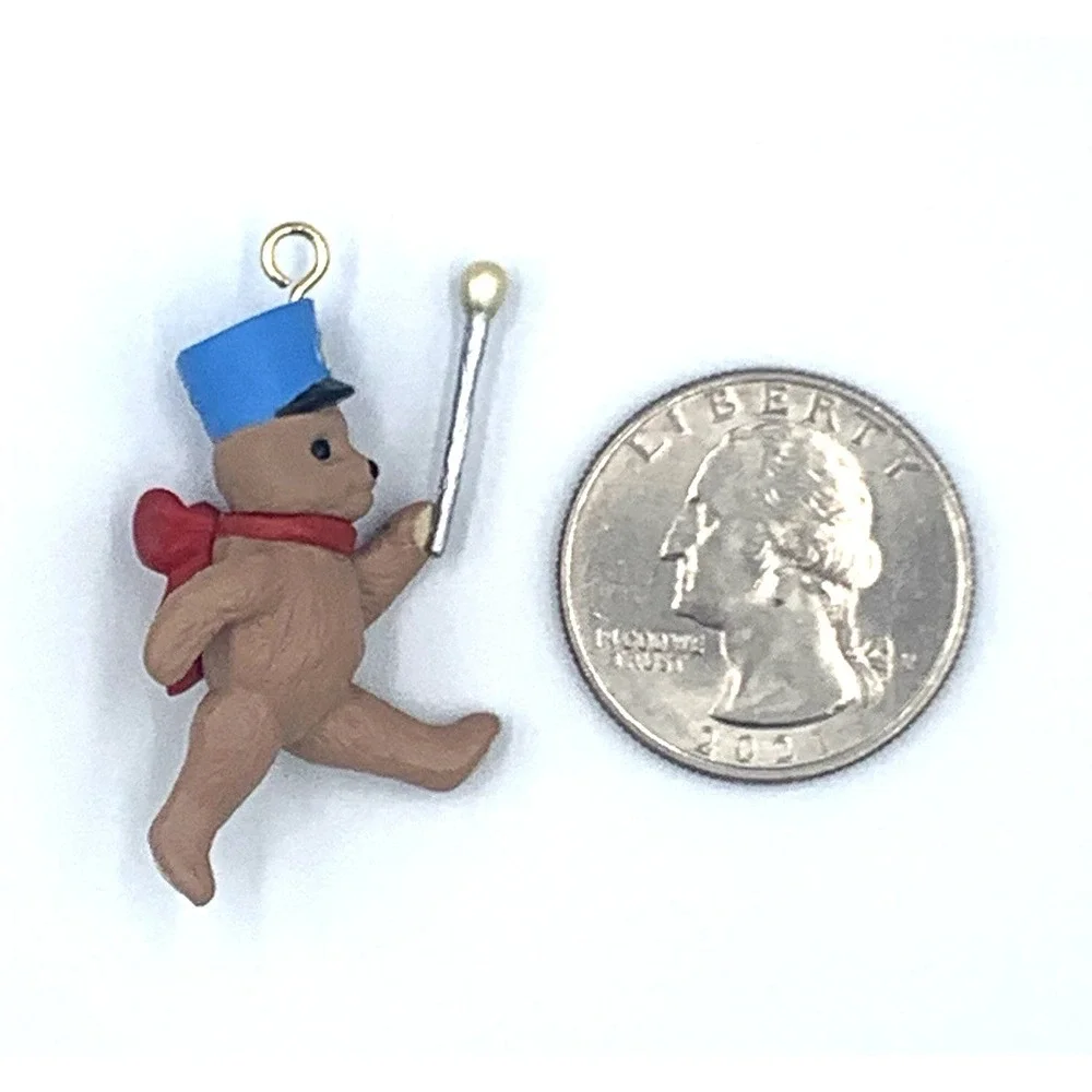 Vintage Hallmark‎ Miniature March of the Teddy Bears Series #1 Ornament NOS